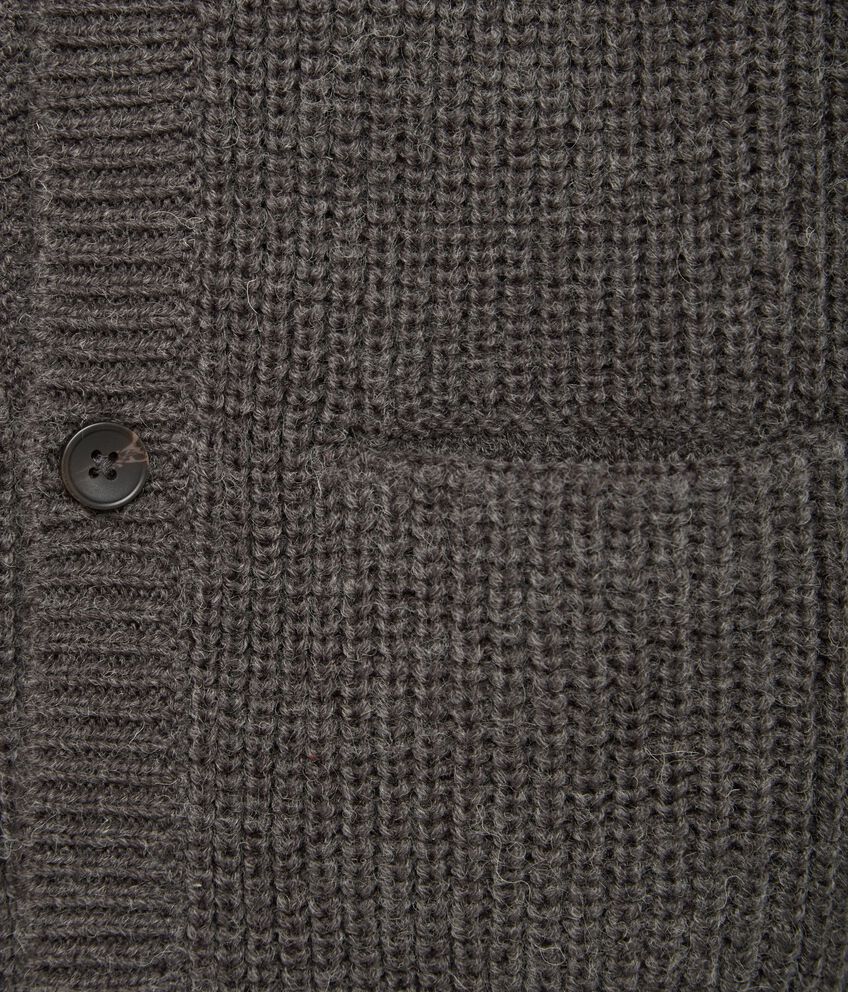 Cardigan in misto lana con cappuccio bambino double 2 lana