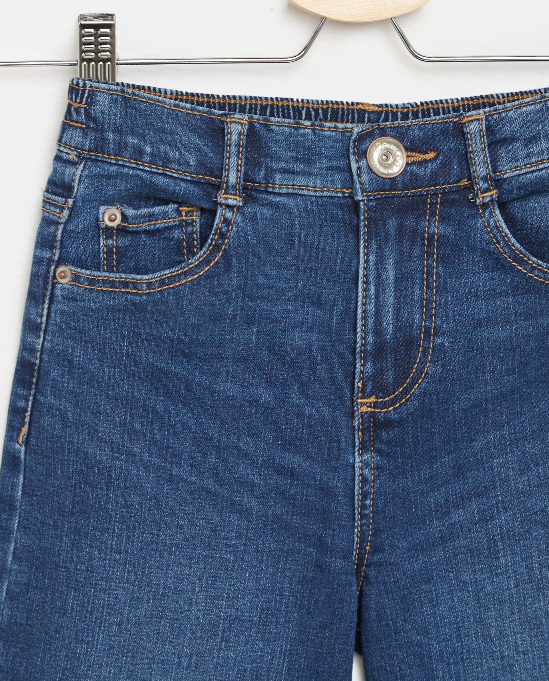 Jeans wide leg in misto cotone bambina