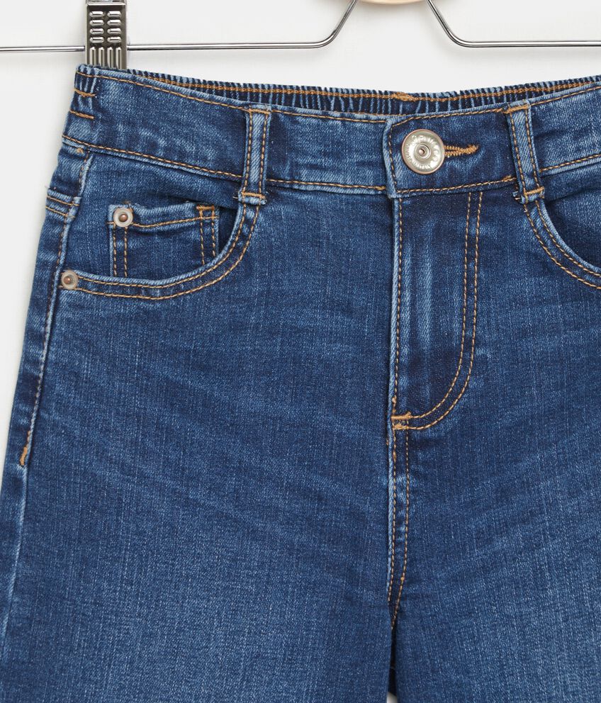 Jeans wide leg in misto cotone bambina double 2 cotone