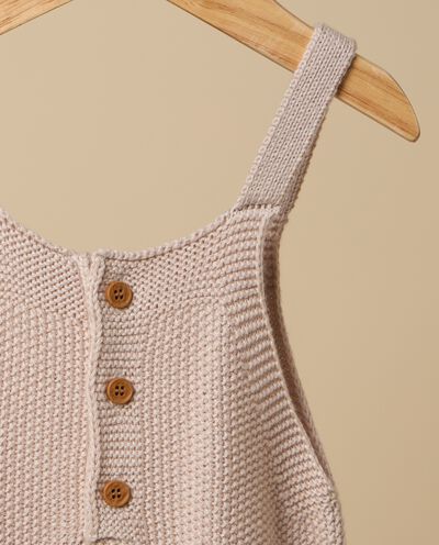 Tutina tricot IANA in misto lino neonato detail 1