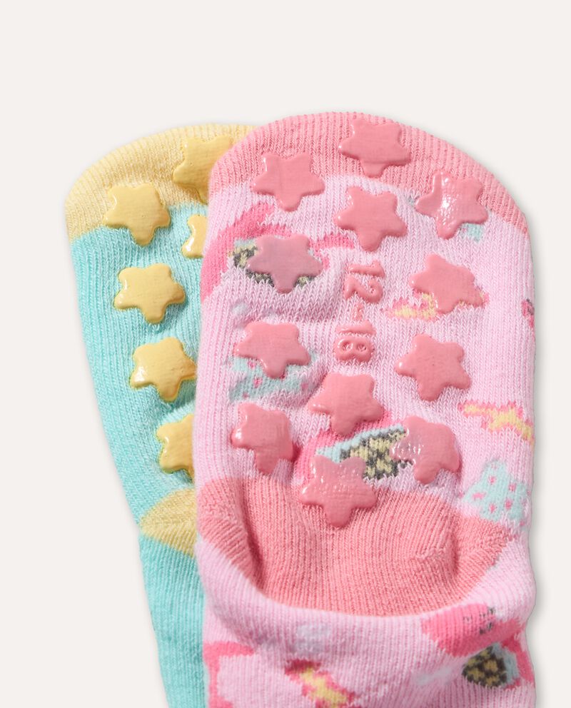 Pack 2 calze corte antiscivolo neonatadouble bordered 1 