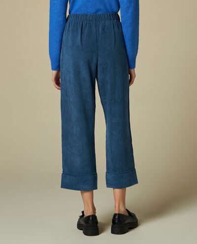 Pantaloni in costina di velluto con risvolto donna detail 1