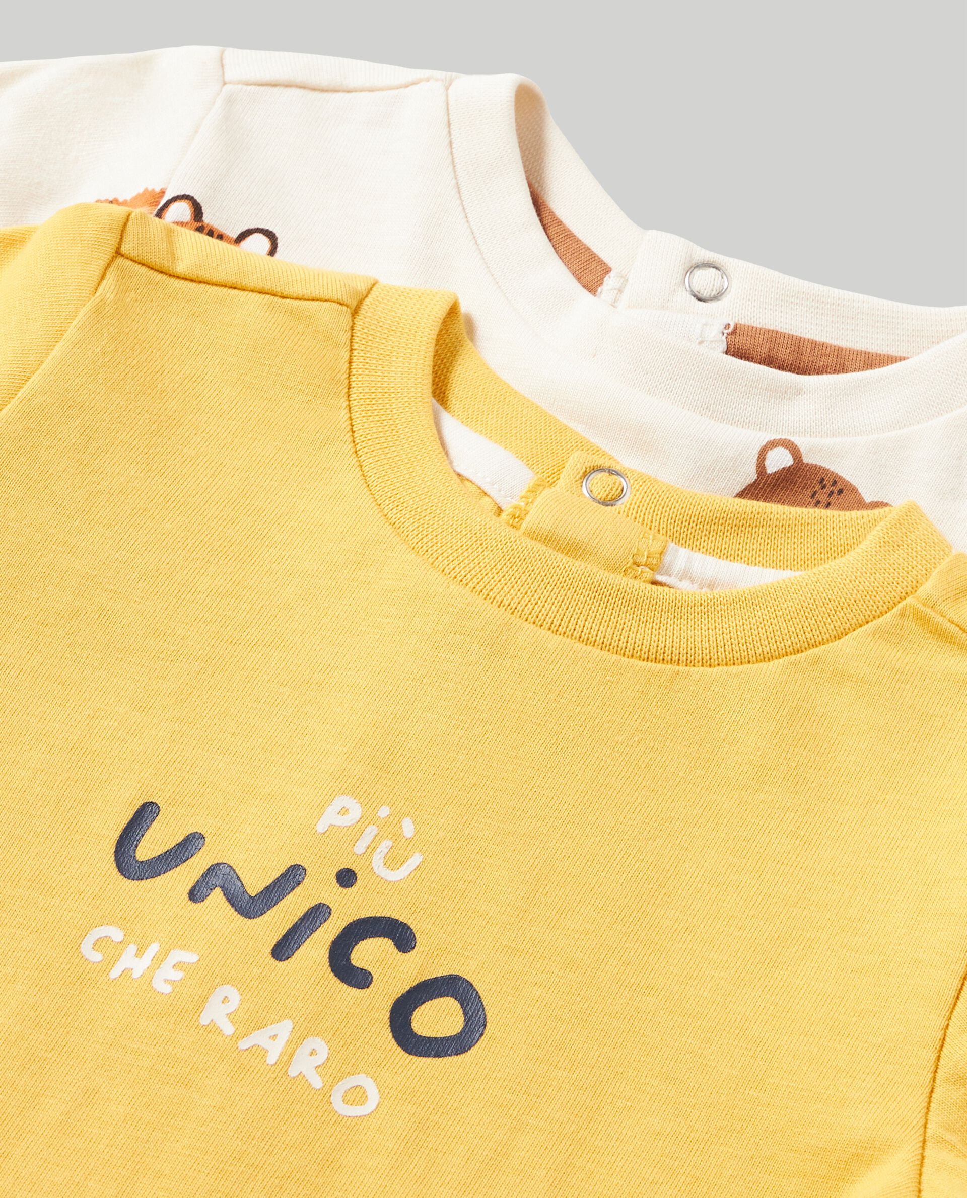 Pack 2 t-shirt in jersey di puro cotone neonato
