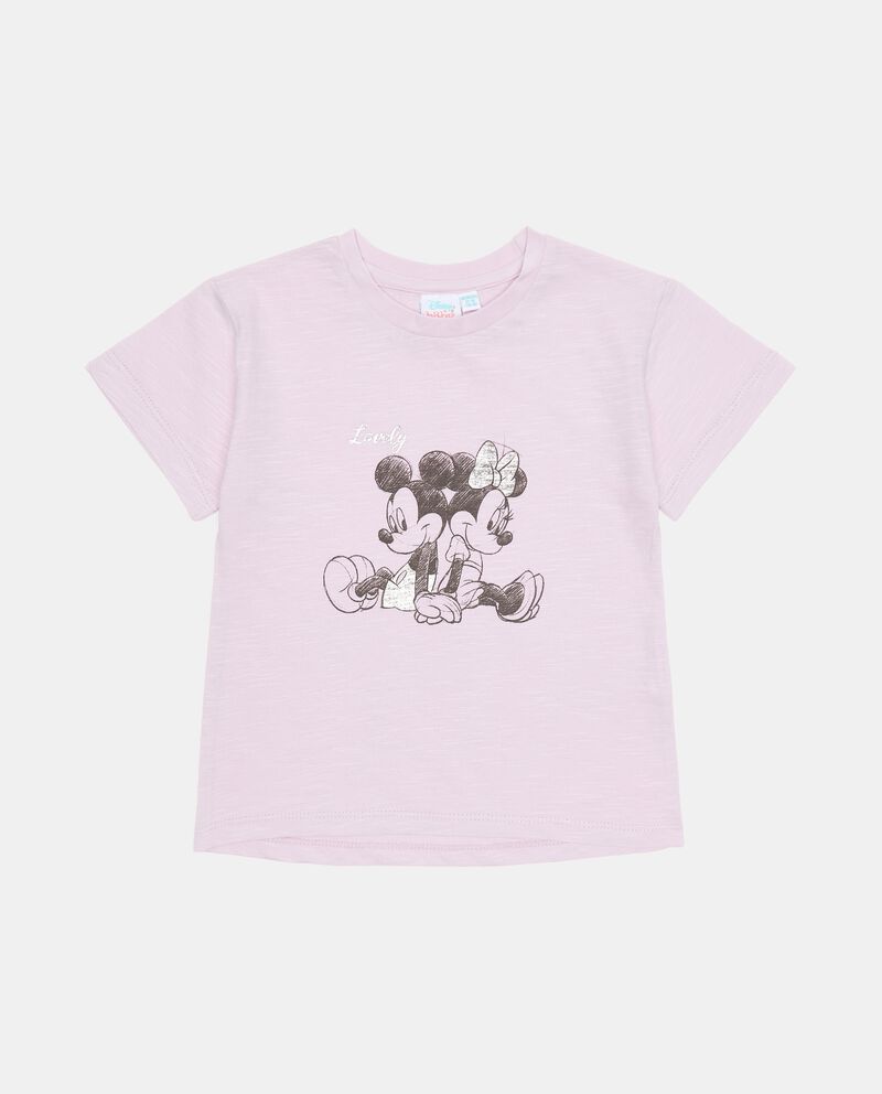 T-shirt in cotone con stampa Disney neonata single tile 0 