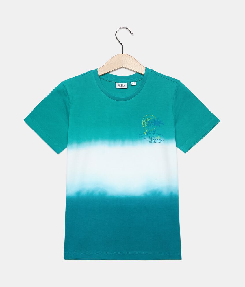 T-shirt stampa tie and dye in cotone organico bambino double 1 