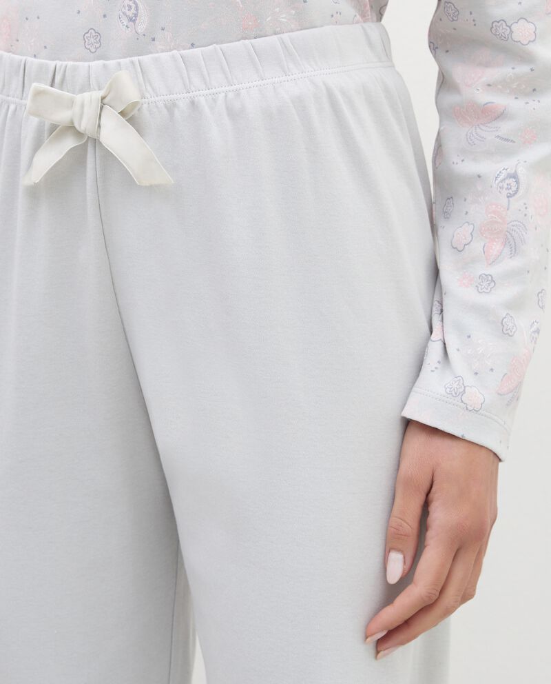 Pantaloni pigiama in puro cotone donna single tile 2 
