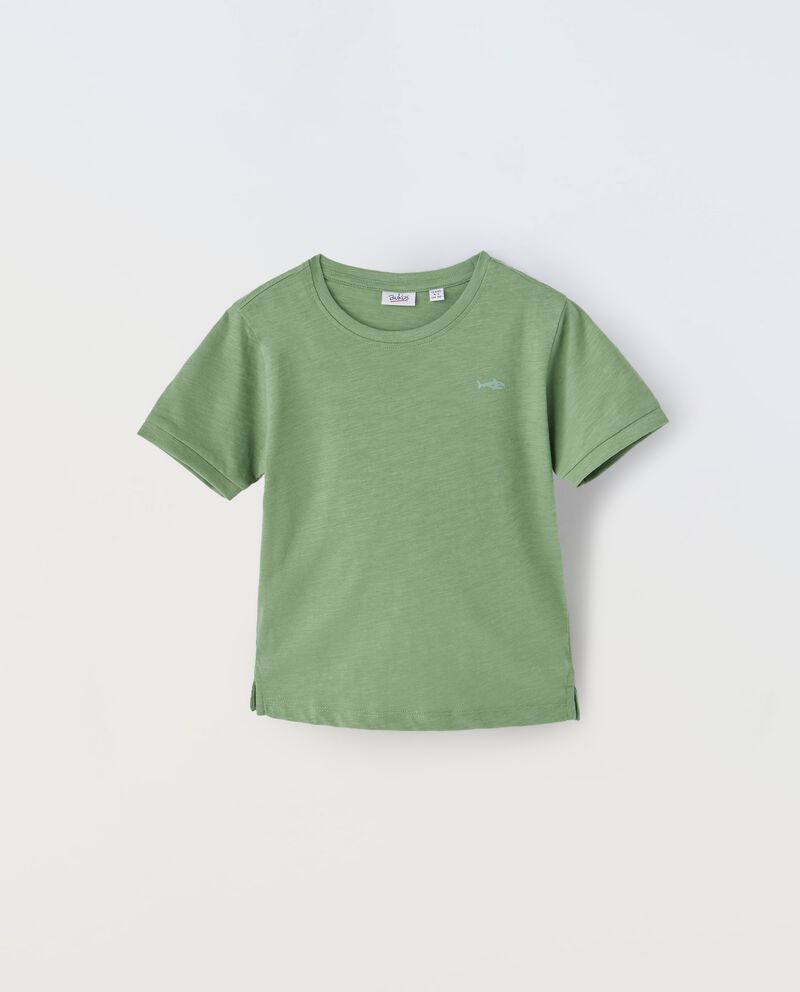 T-shirt in puro cotone slub bambinodouble bordered 0 cotone