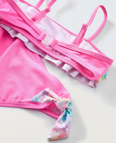 Bikini a fascia con stampa foil bambina detail 1