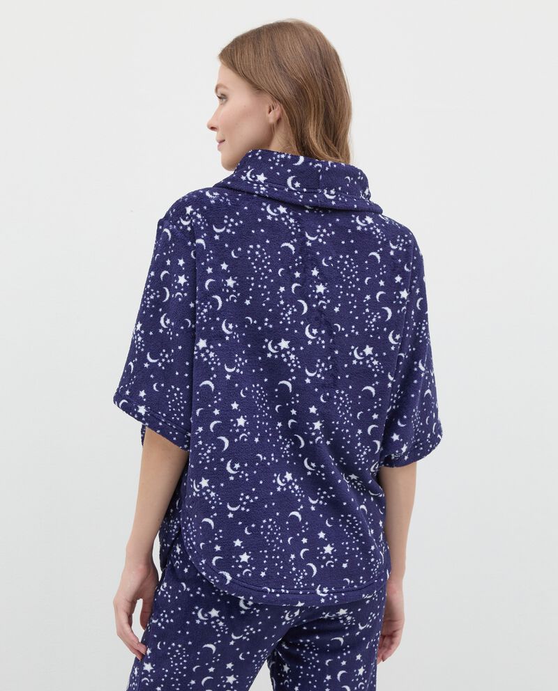 Poncho pigiama in coral fleece collo alto single tile 1 