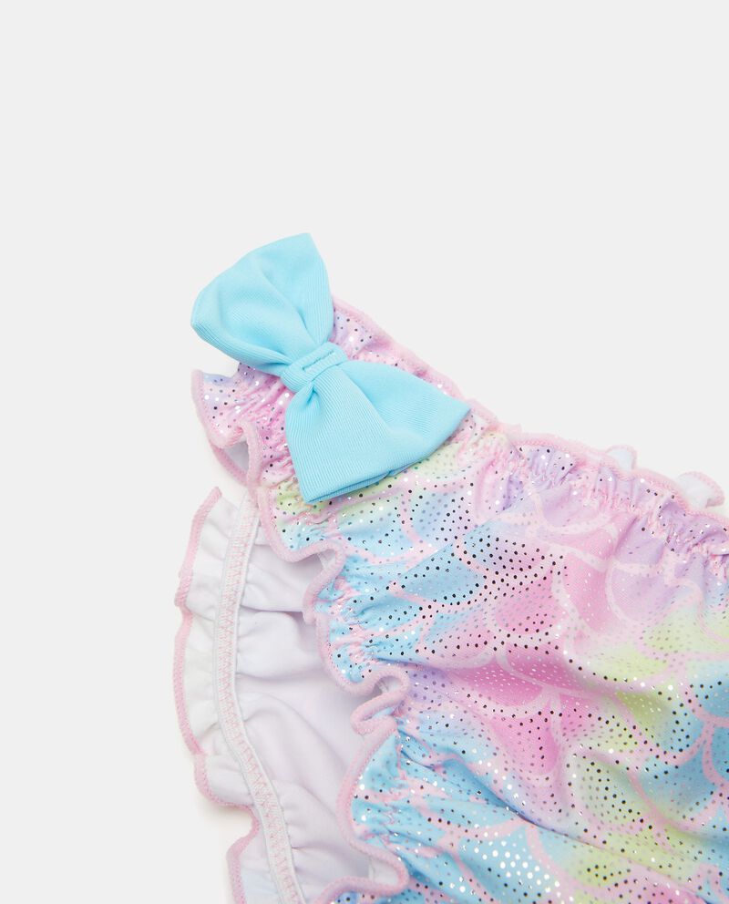 Costume slip effetto iridescente neonata single tile 1 elastan