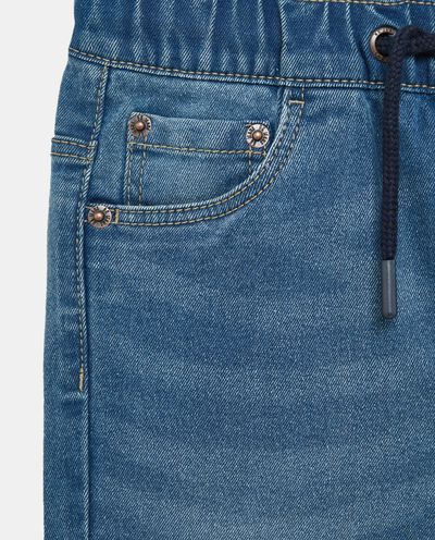 Jeans con lavaggio stone in misto cotone bambino detail 1