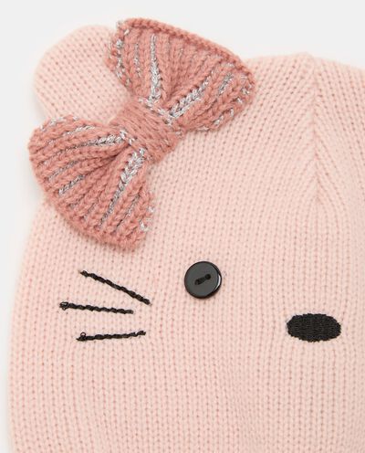 Berretto in tricot con ricami ed applicazioni neonata detail 1