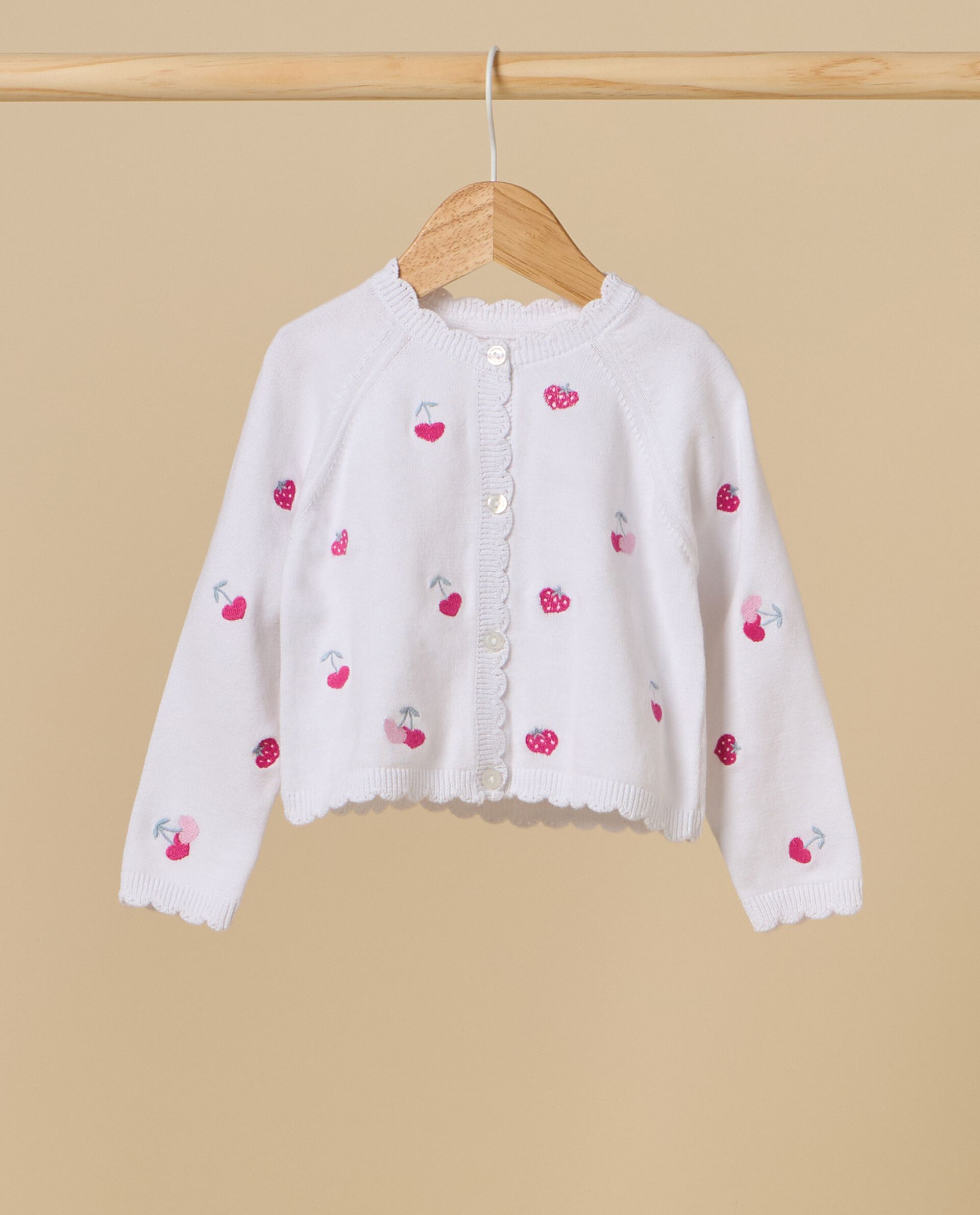 Cardigan tricot IANA in puro cotone neonata