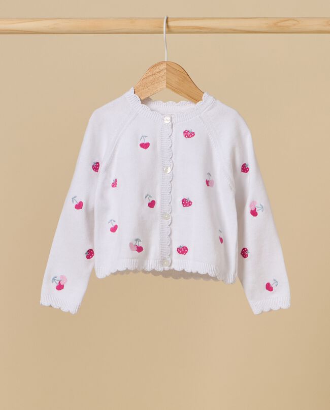 Cardigan tricot IANA in puro cotone neonata carousel 0