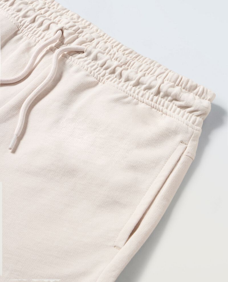 Shorts in felpa di puro cotone ragazzo single tile 1 cotone