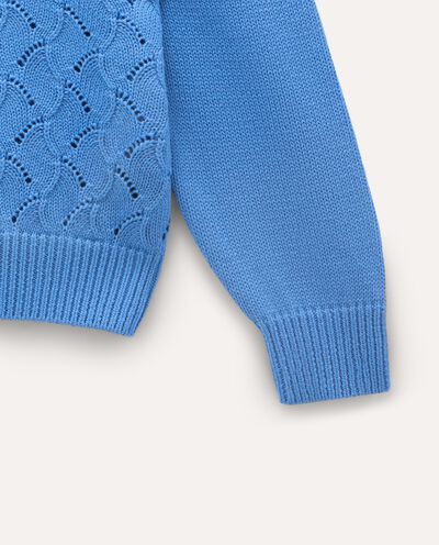 Tricot con cut out in misto cotone bambina detail 1
