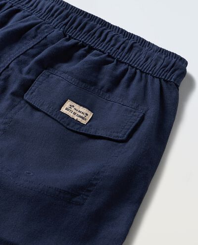 Pantaloni lunghi in misto lino ragazzo detail 1