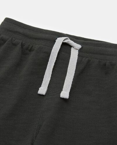 Pantaloni in felpa di puro cotone neonato detail 1