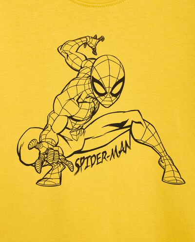 Maglietta con stampa Spider-Man in puro cotone bambino detail 1