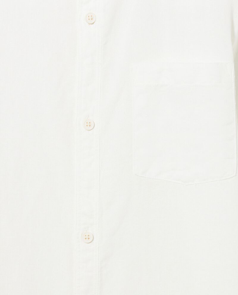 Camicia in misto lino ragazzo single tile 1 lino