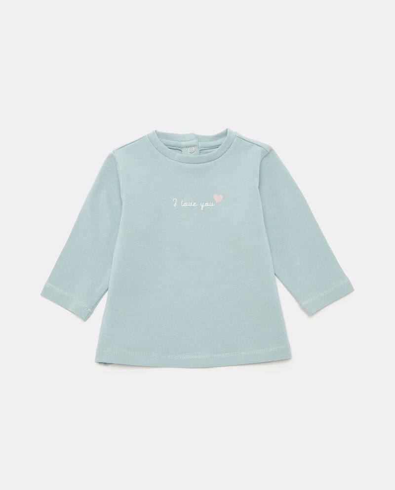 T-shirt con stampa in cotone elasticizzato neonata cover
