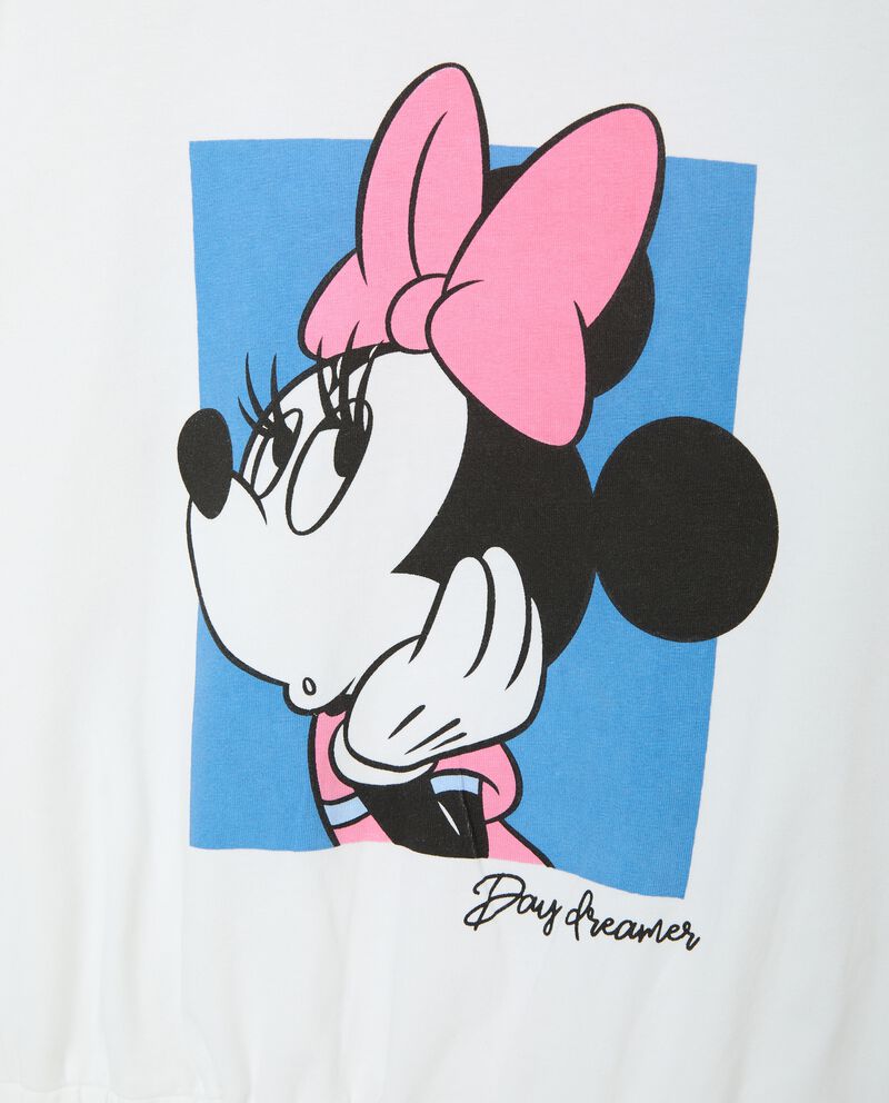 T-shirt girocollo con stampa Minnie in cotone elasticizzato bambina single tile 1 