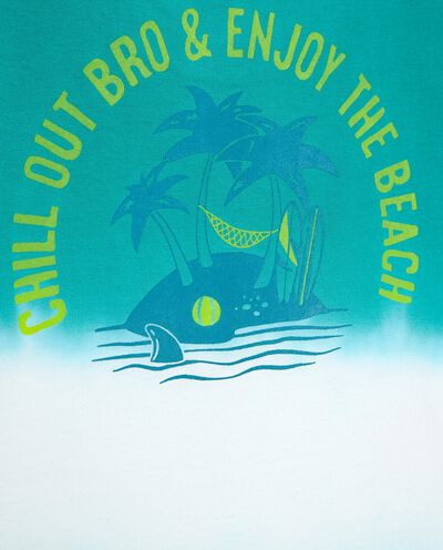 T-shirt stampa tie and dye in cotone organico bambino detail 1