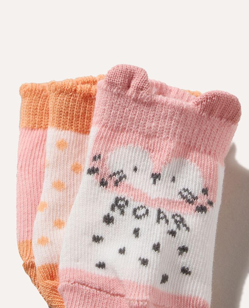 Pack 3 calze corte in cotone neonata single tile 1 