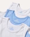 Pack 3 canotte intime in cotone bambino