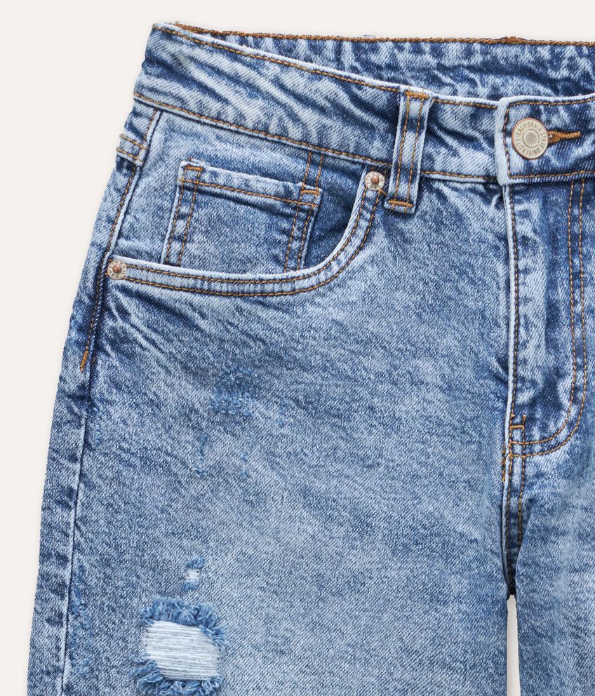 Jeans ripped in cotone stretch ragazzo double 2 