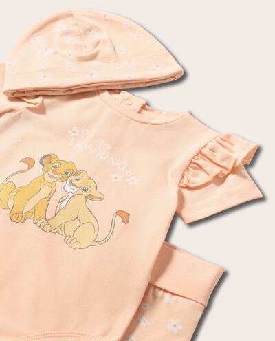 Set Re Leone con rouches e stampa neonata detail 1