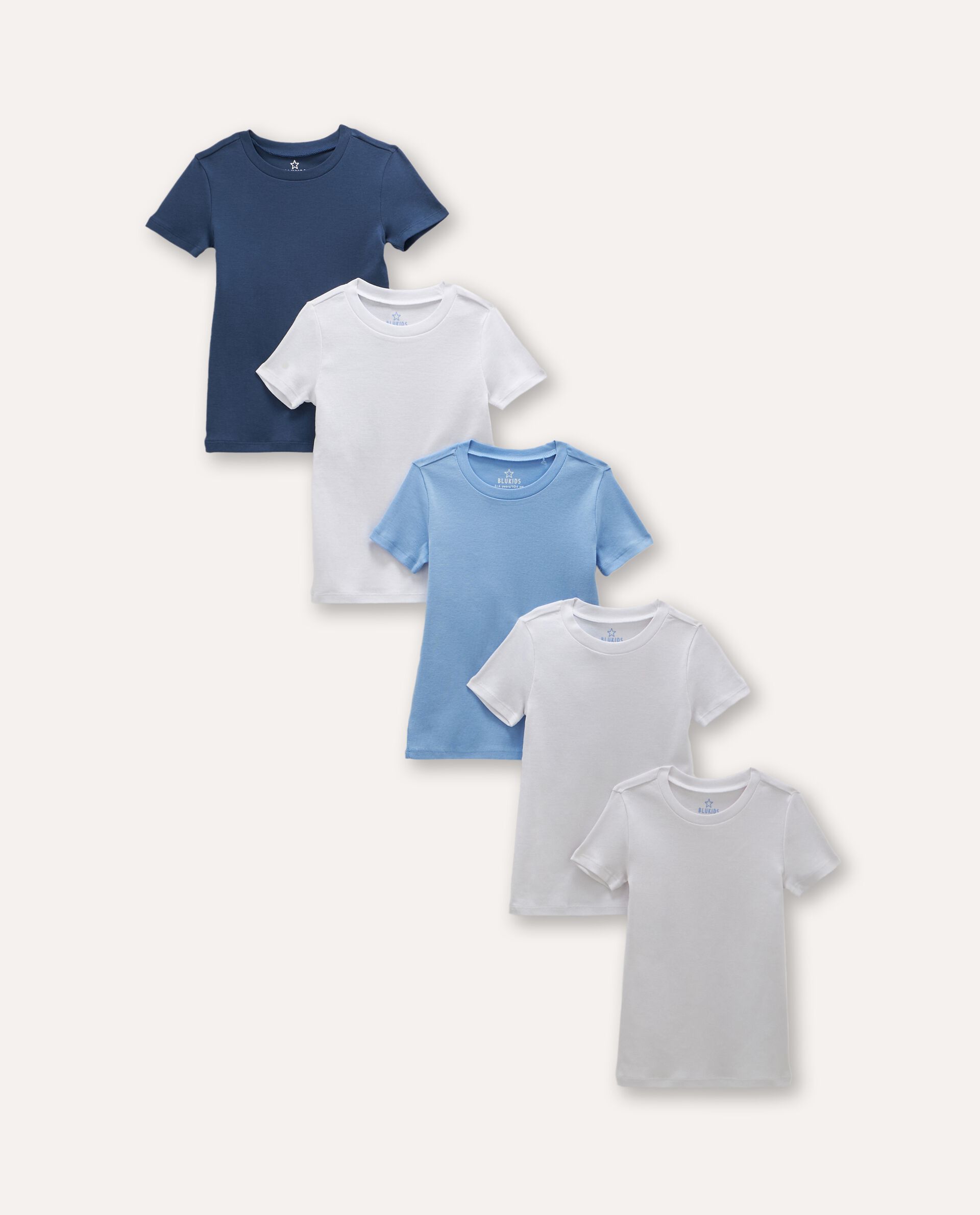 Pack 5 t-shirt intime in puro cotone bambino