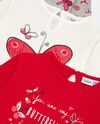 Pack con 3 t-shirt in cotone stretch neonata