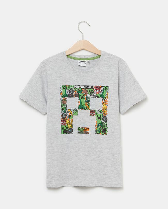 T-shirt con stampa Minecraft in jersey di cotone bambino carousel 0