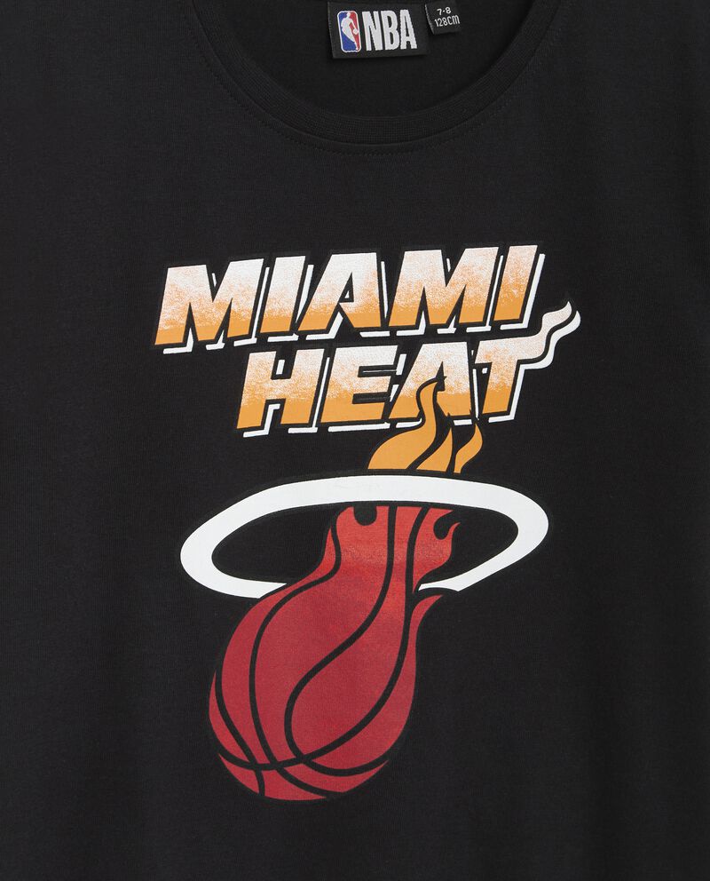 T-shirt NBA Miami Heat in jersey di puro cotone bambino single tile 1 