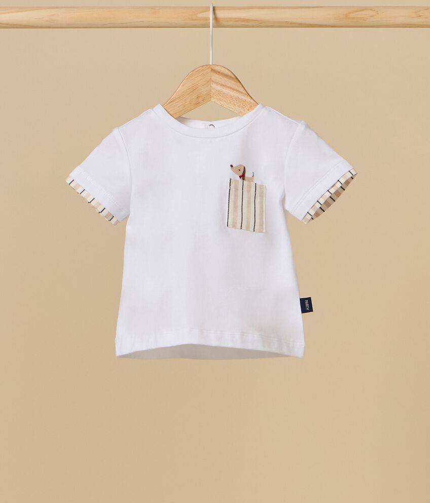 T-shirt IANA in cotone stretch neonato double 1 lino