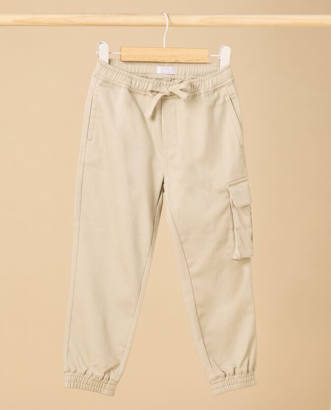 Pantaloni cargo IANA in misto cotone stretch bambino carousel 0