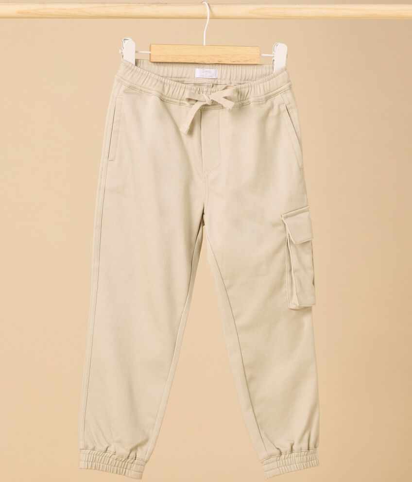Pantaloni cargo IANA in misto cotone stretch bambino double 1 
