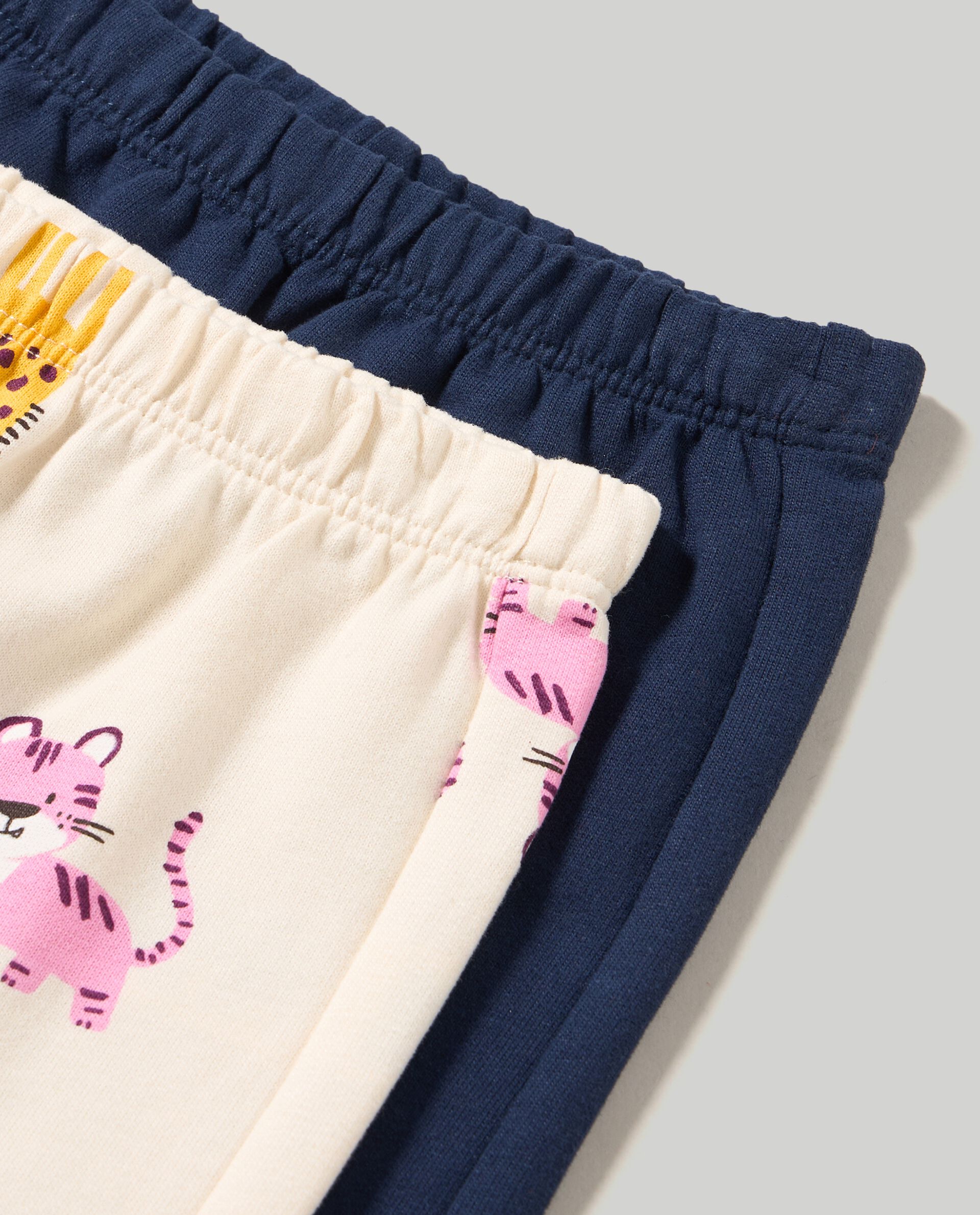 Pack 2 pantaloni in french terry neonata