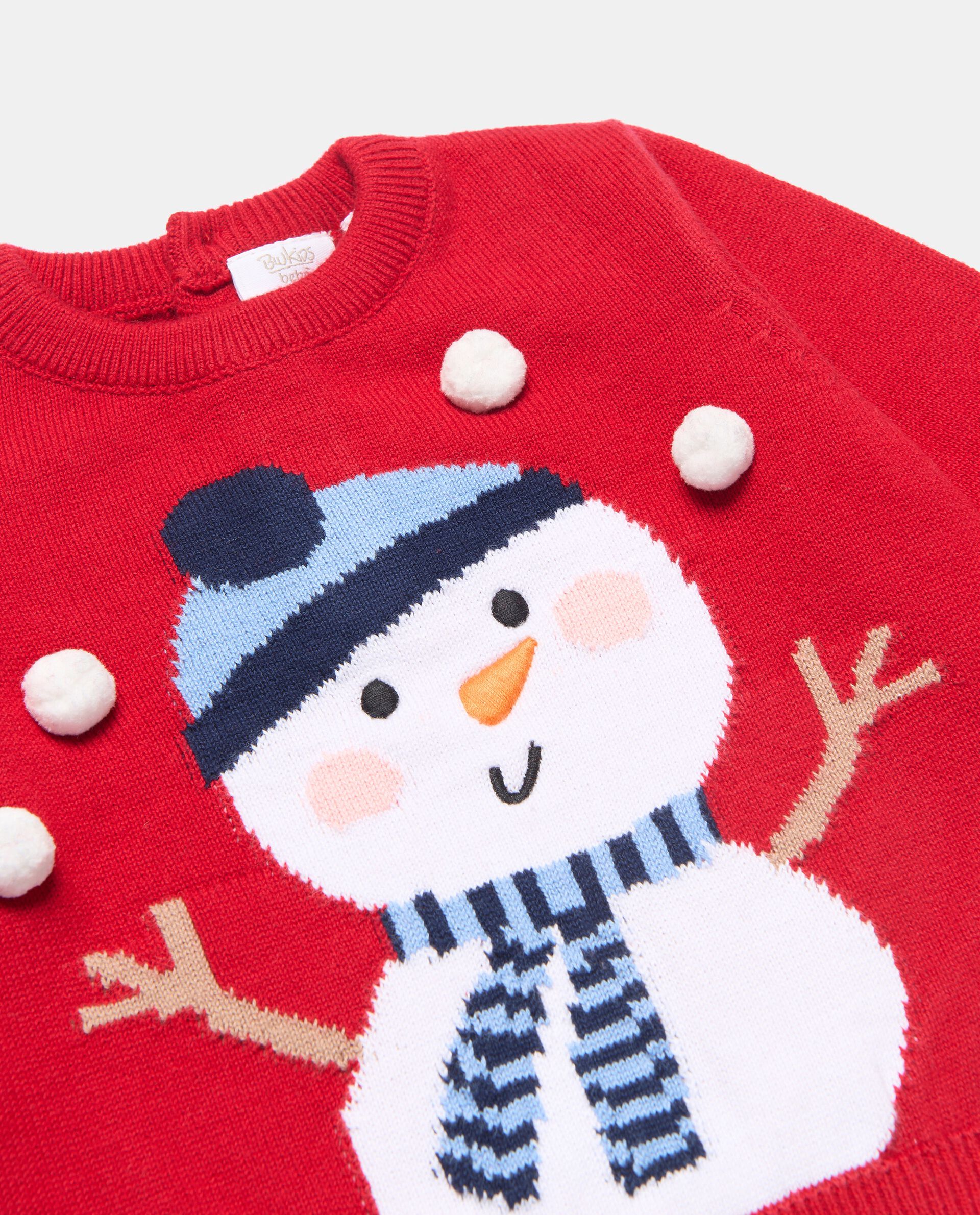 Maglione natalizio in maglia di cotone neonato