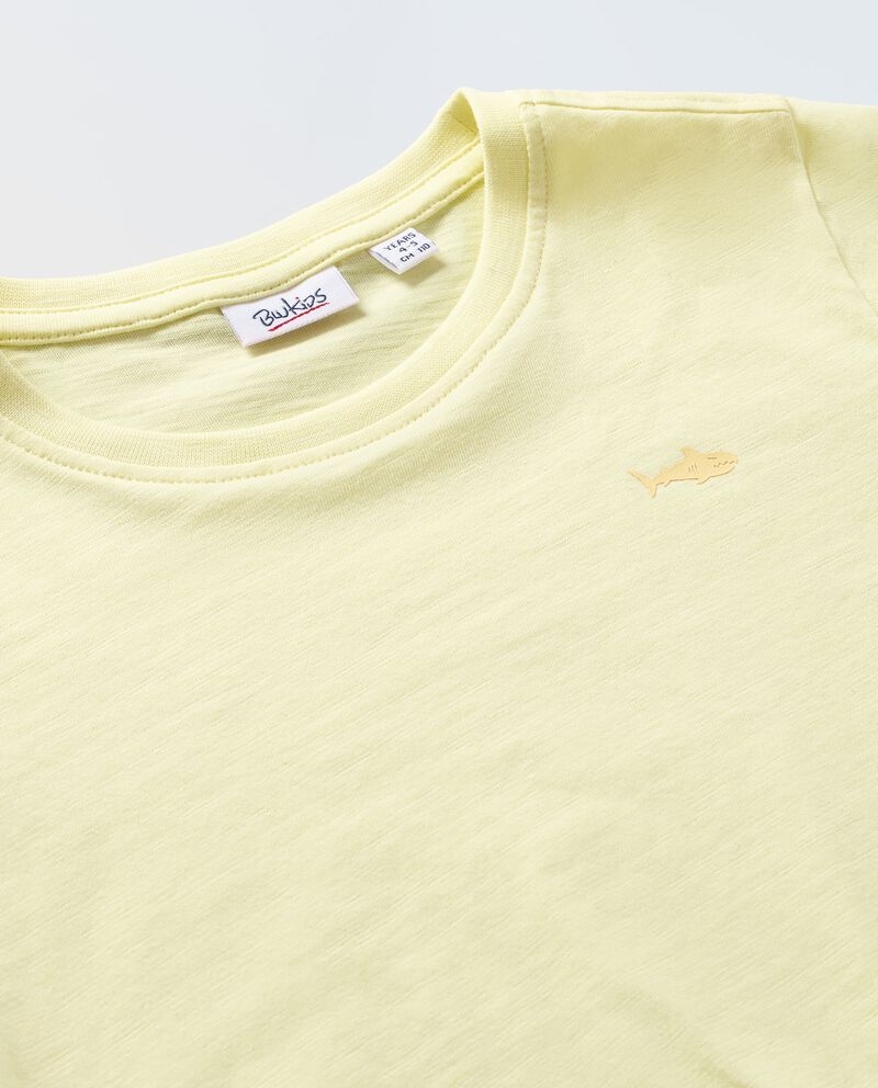 T-shirt in puro cotone slub bambinodouble bordered 1 cotone