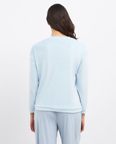 Top pigiama lungo in micro fleece donna detail 1