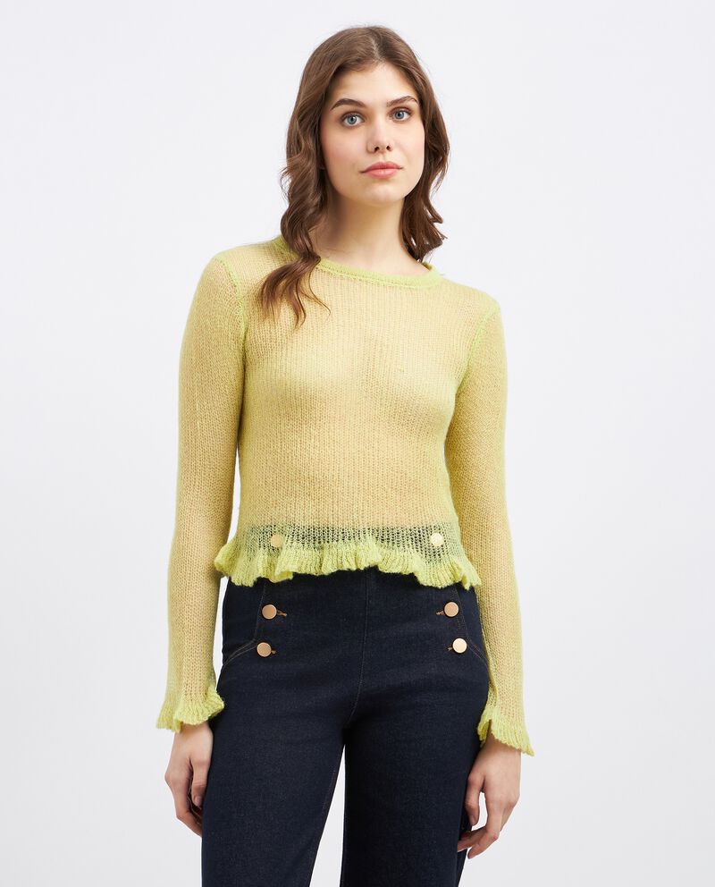 Pullover tricot misto lana donna cover