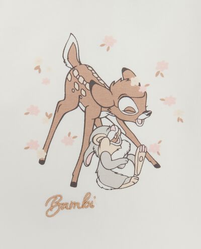 Maglietta con stampa Bambi in cotone elasticizzato neonata detail 1