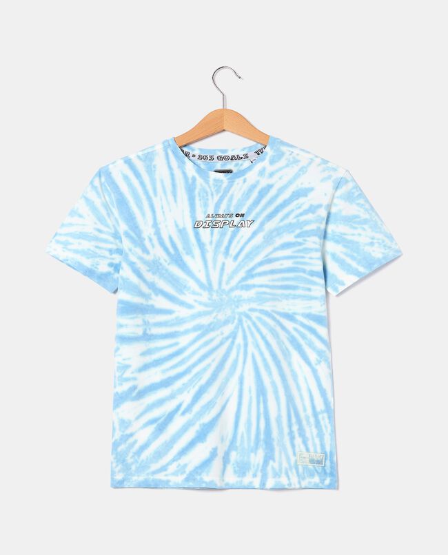 T-shirt girocollo tie-dye in cotone elasticizzato ragazzo carousel 0