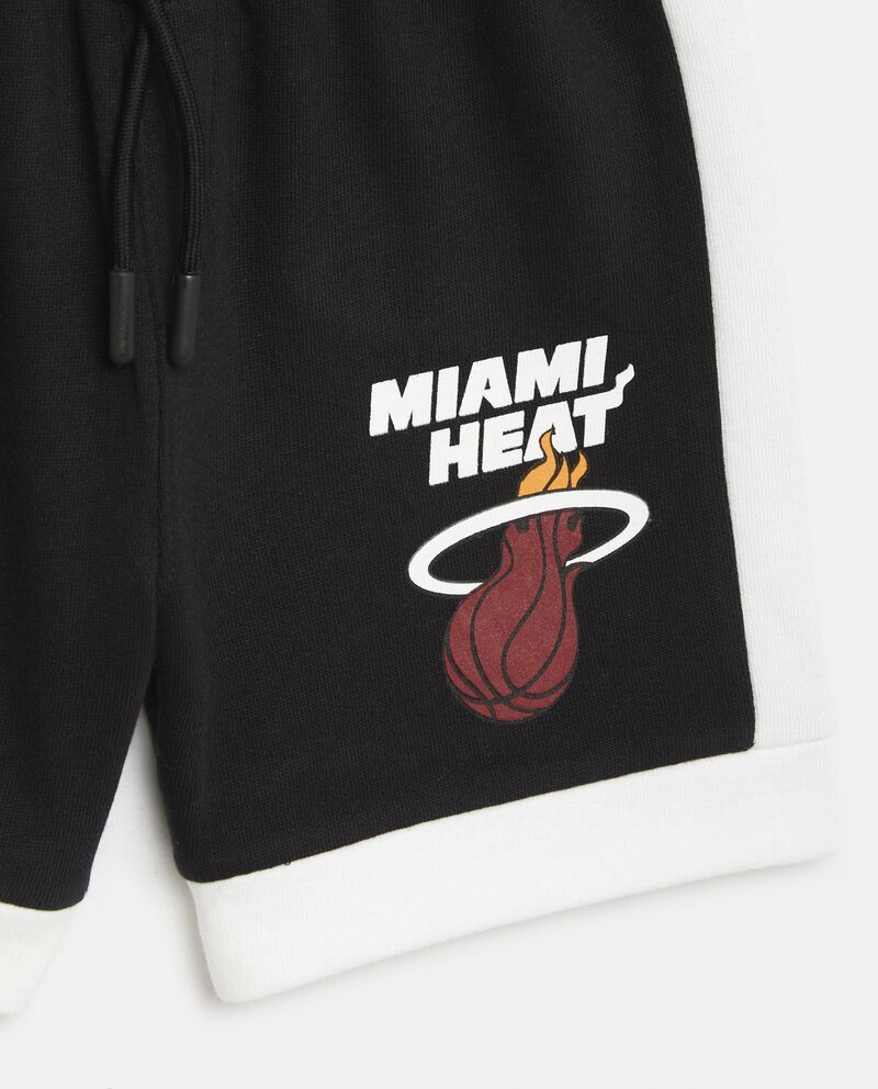 Shorts NBA Miami Heat in jersey di puro cotone bambino single tile 1 