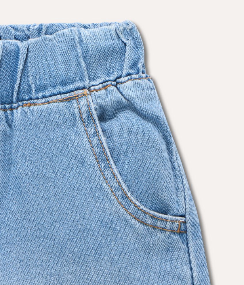 Jeans culotte bambina double 2 cotone