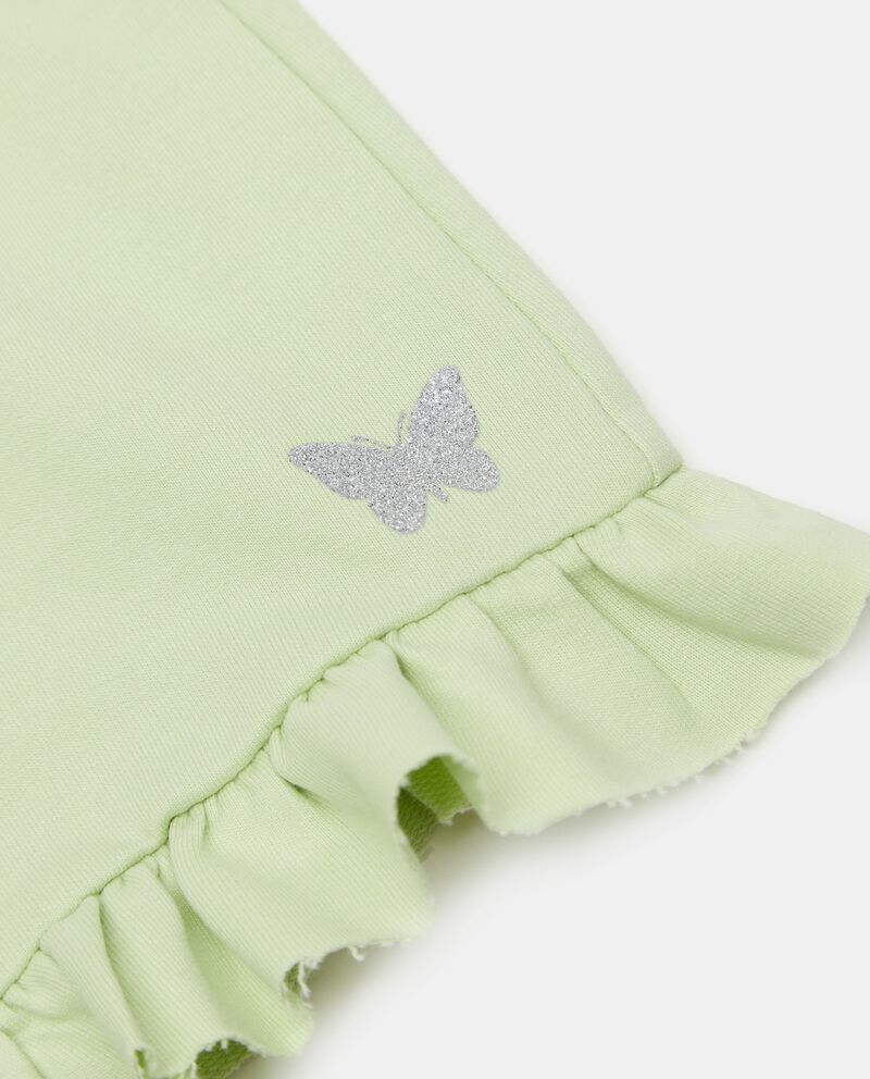 Shorts in puro cotone con stampa glitter neonata single tile 1 