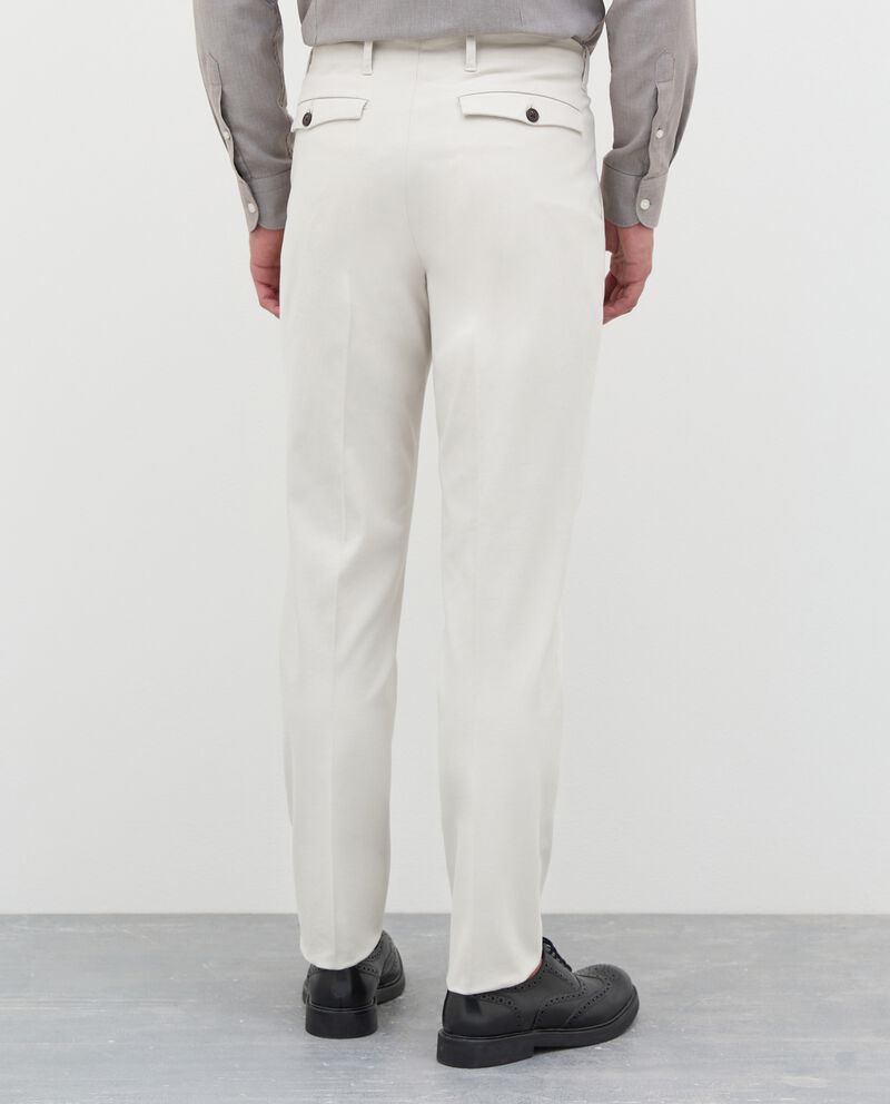 Pantaloni chino in cavarly twill di cotone uomo Rumford single tile 1 cotone