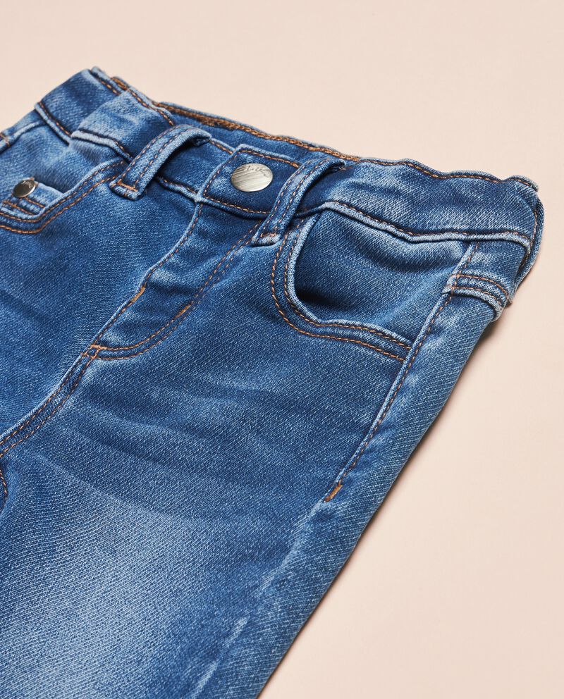 Jeans in morbida felpa di cotone IANA neonata single tile 1 